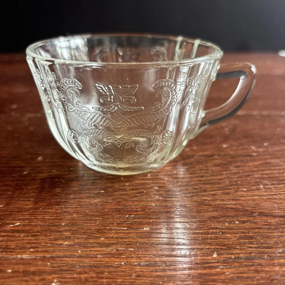 Vintage Indiana Glass Clear Recollection #4498 Punch Cup Tea Cup
